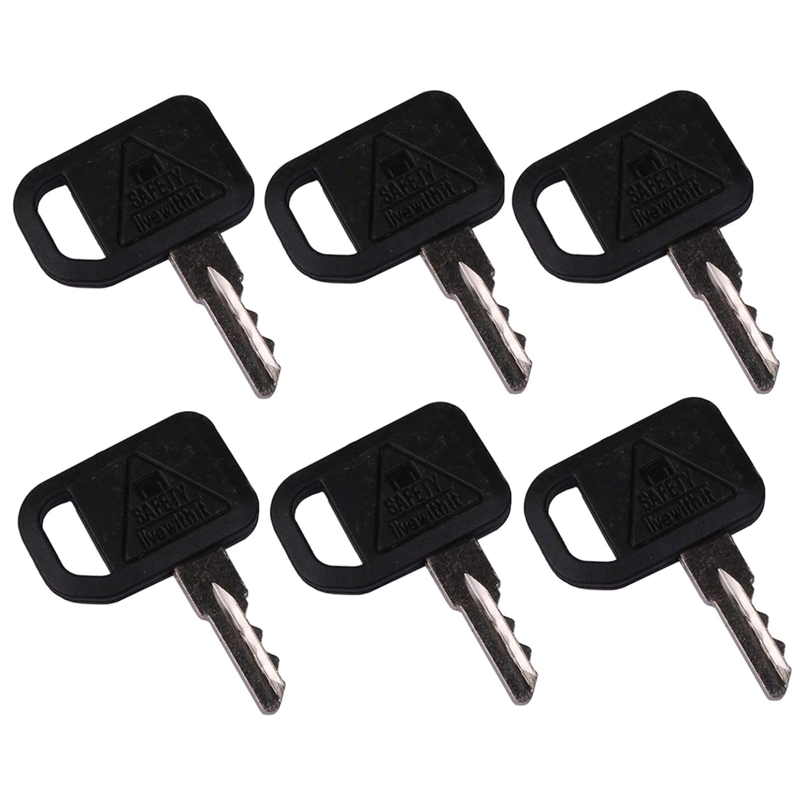 RONGPAS 6PCS Ignition Keys AUC12681 compatible with John Deere Gator Zero Turn Mower Quik-Trak Mowers