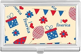 USA Candy Gift Festival Flower Love Heart Business Card Holder Case Pocket Box Wallet