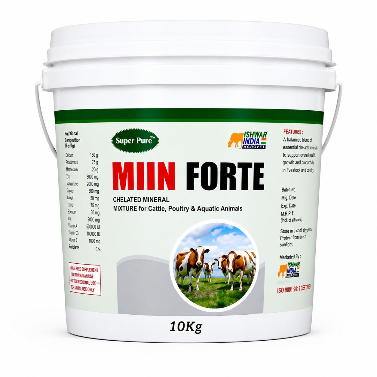 Super Pure MIIN Forte 10 kg Livestock Mineral Mixture - Image 1