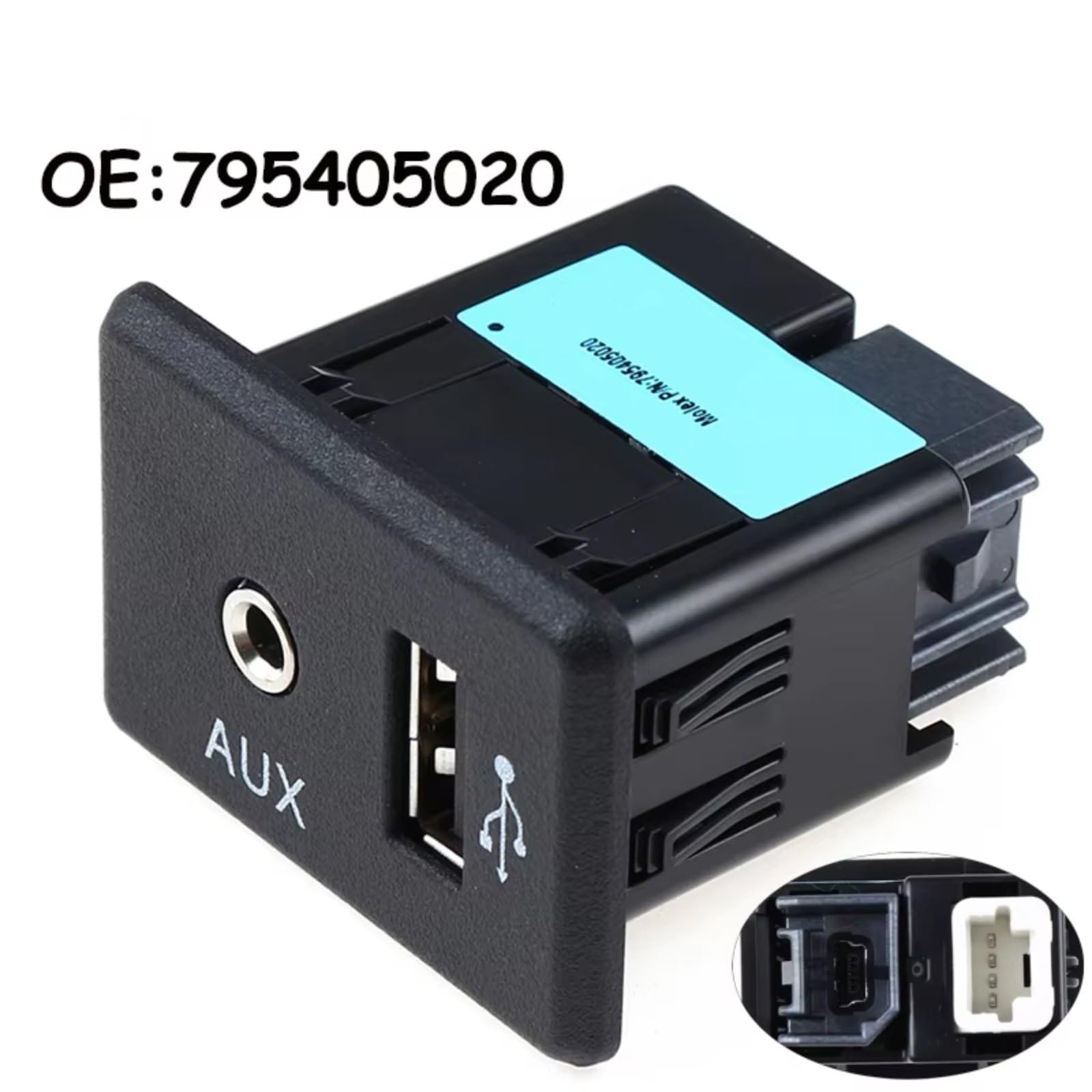 Presa Di Ricarica USB Compatibile Con Fiat 795405322 502042695934 795405020 Accessori Auto Adattatore Porta AUX Per Auto Lettore Audio E Presa USB