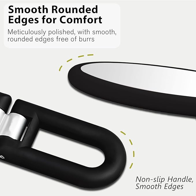 Espejo de Mano Amplificador Doble Cara, 1X y 15X, Plegable miniatura 5