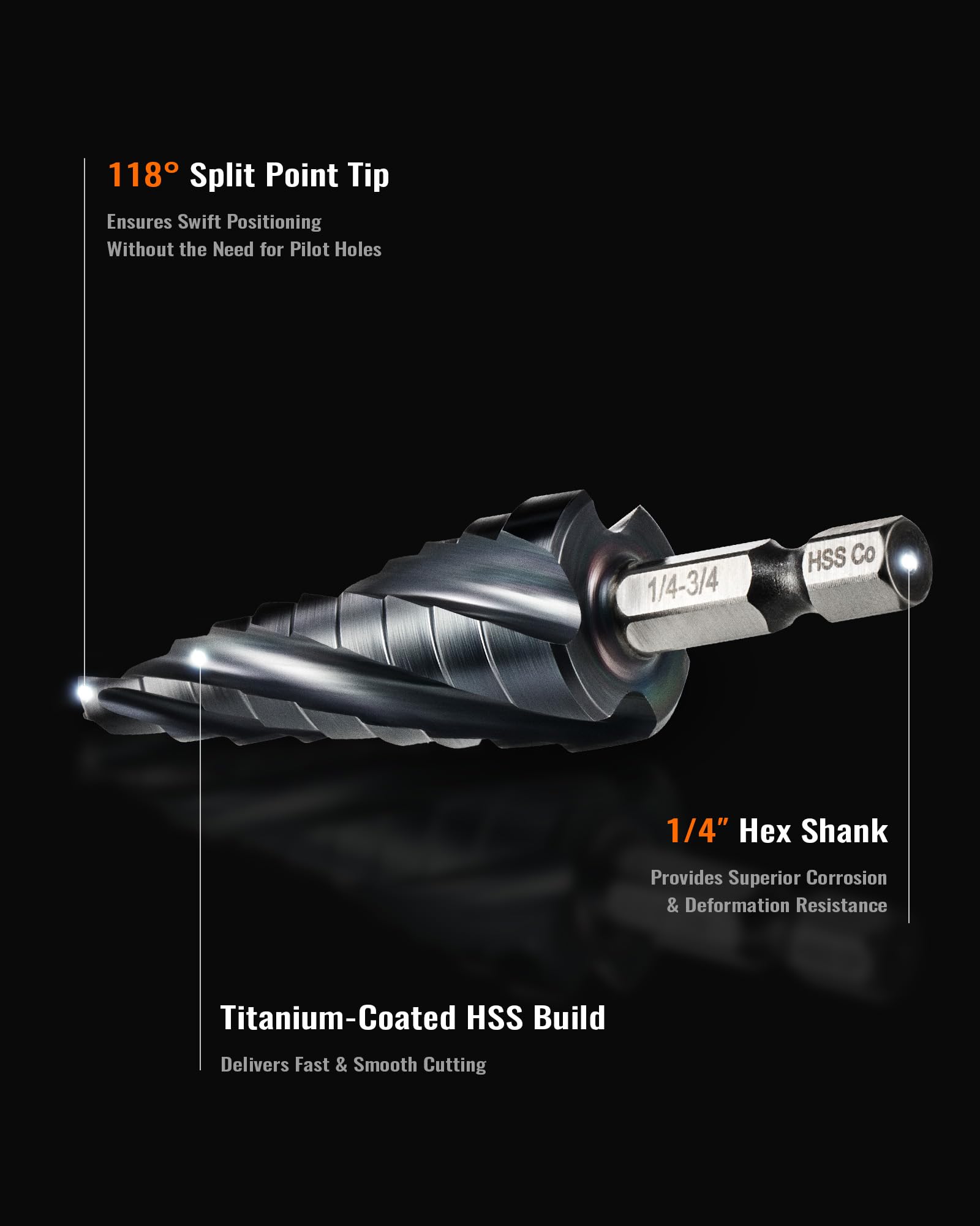 カランビット　35 ハイパービット 10本組 ＋3×150（G硬度） | ANEXブランドの