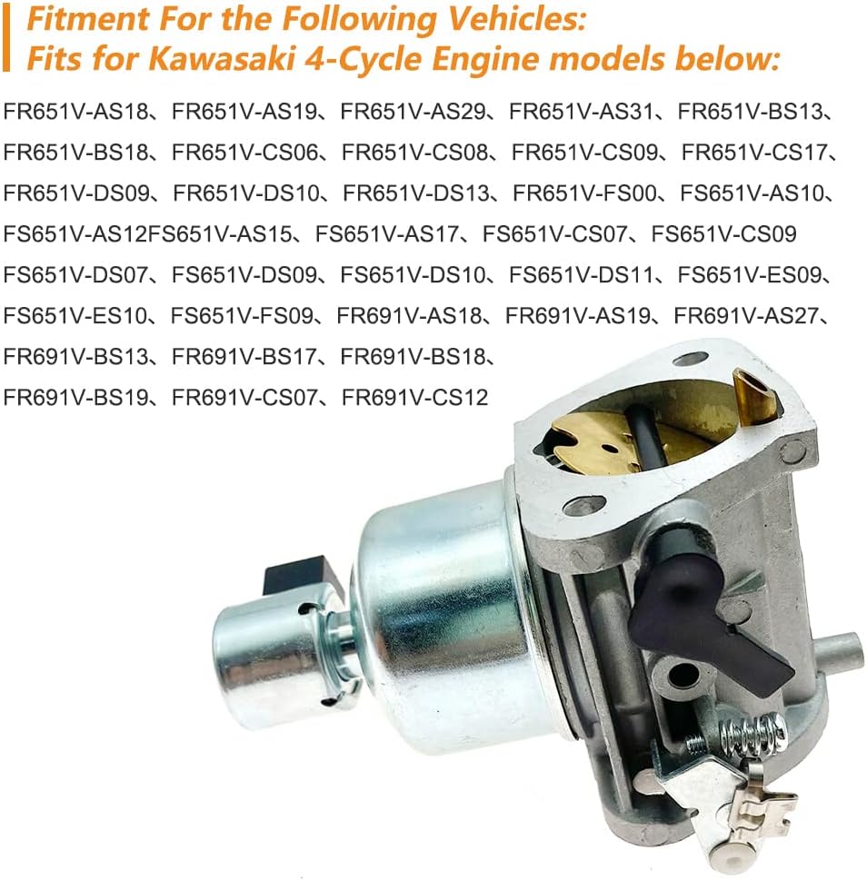 Carburetor Carb for Specific Kawasaki Engines FR651V FS651V FR691V FS691V 23 HP Gravely ZT 42 XL Replace 15004-0986 15004-0828 15004-0829 15004-7062