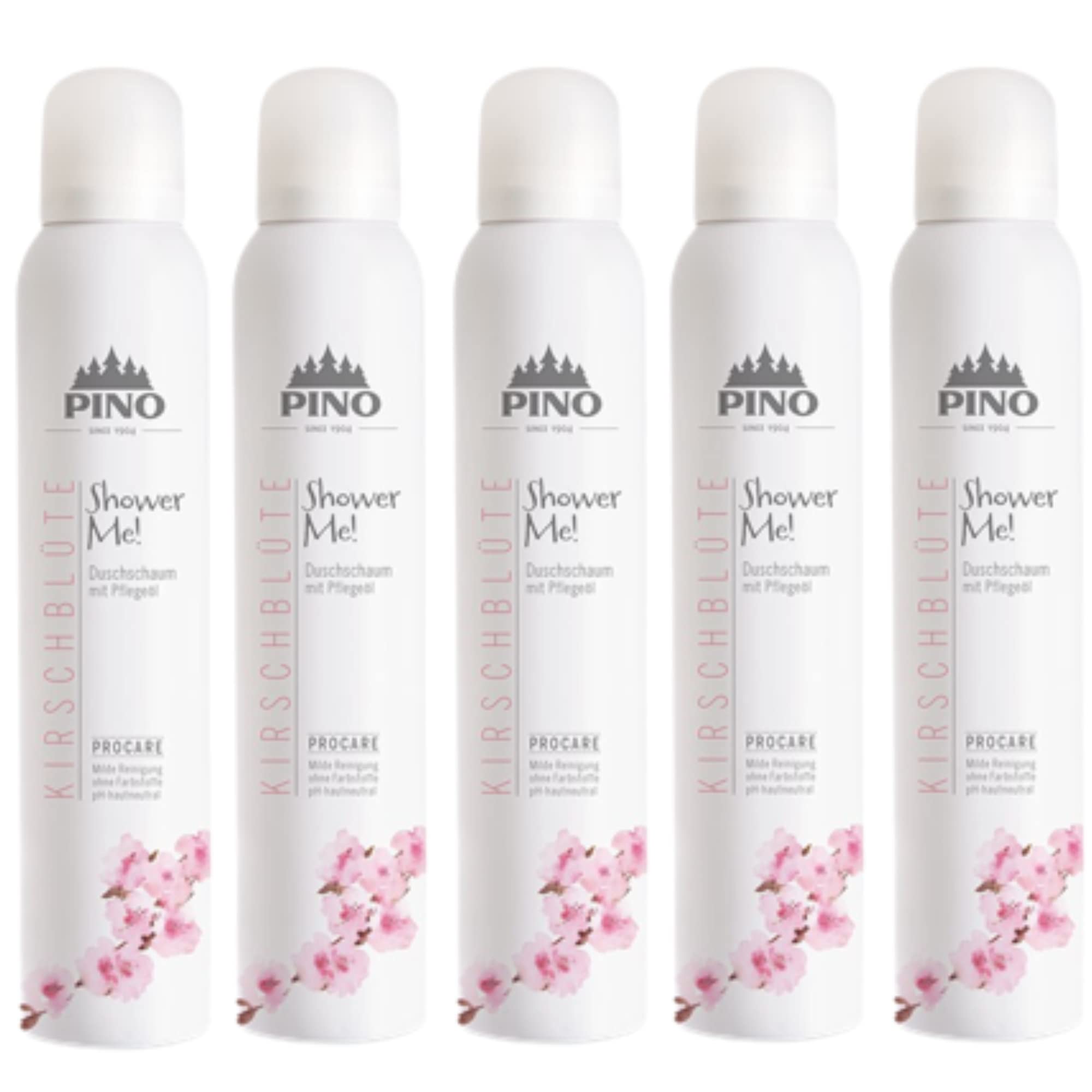 Pino Shower Me Duschschaum Kirschblüte 5 x 200 ml