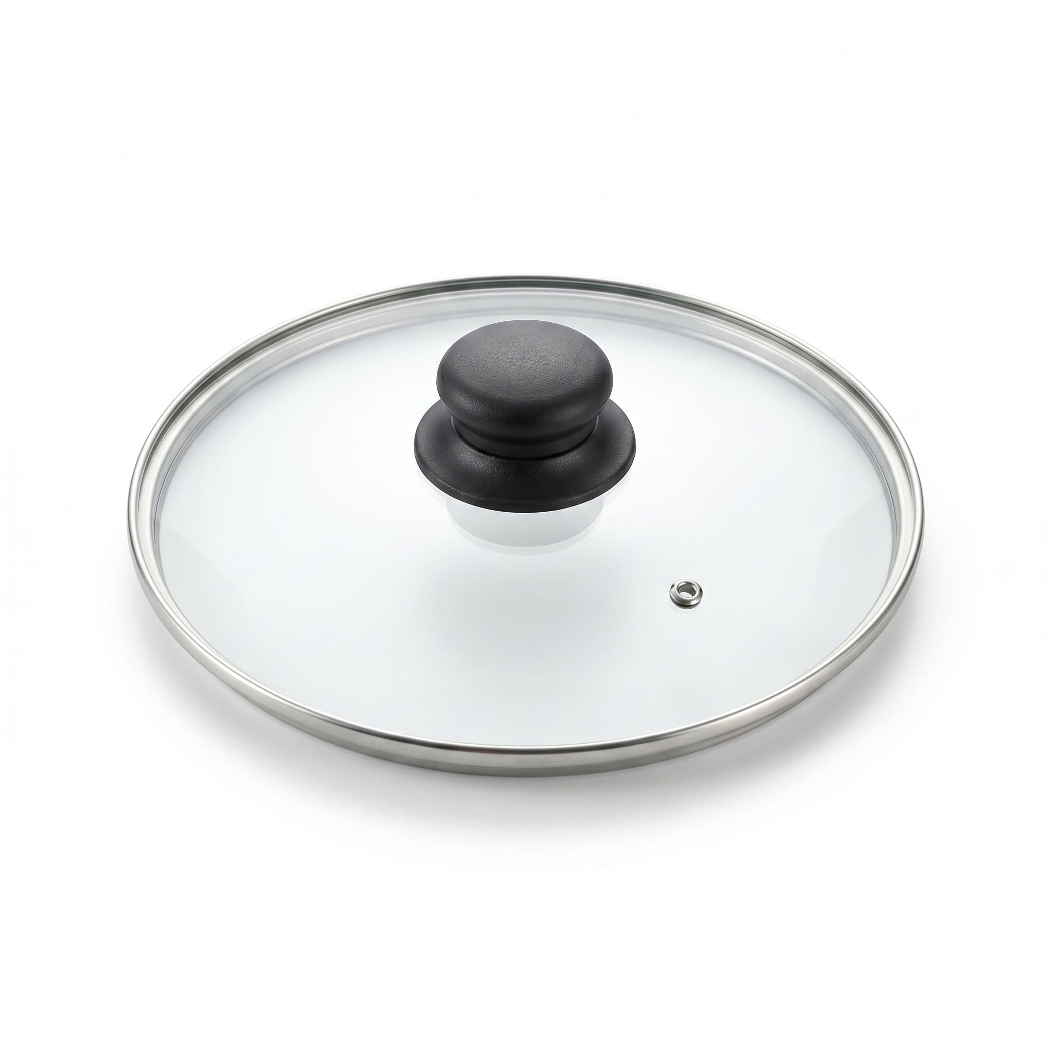 Clear Glass Pan Lid with Knob Replacement Pot Lid Heat Resistant Universal Cooking Lid Multi Size Options (28cm)