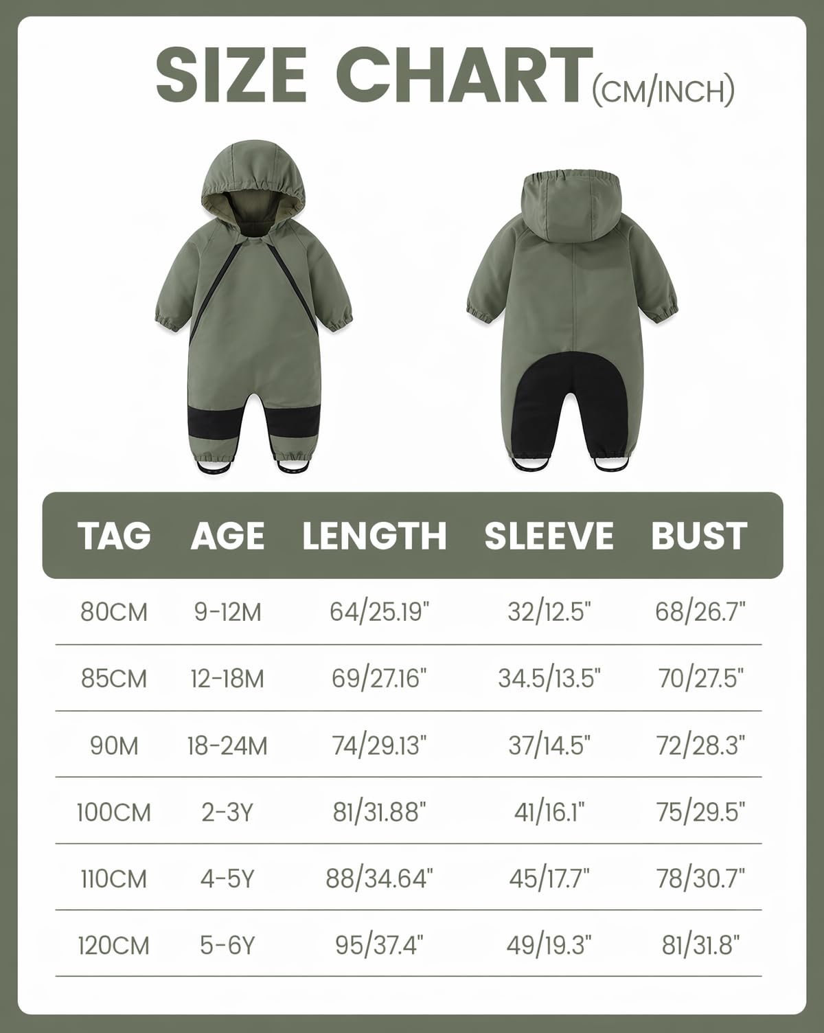 WYTbaby Baby Softshell Overall | Leichter Wind- & Regenoverall