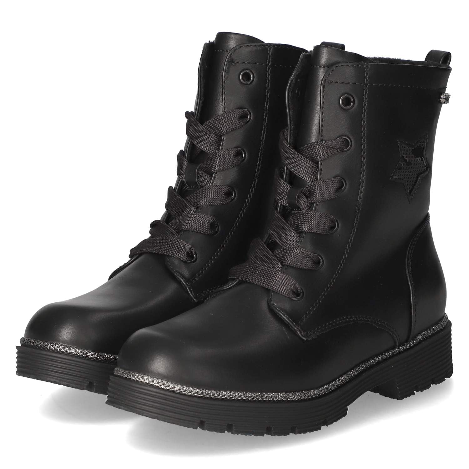 Indigo 452306000/008 Stiefel Synthetik Mädchen in schwarz