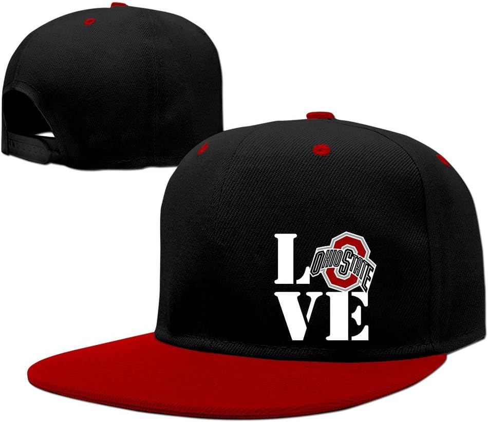 Custom Latest Snapback Love Ohio O State SU University Sporting Cap Hat Red