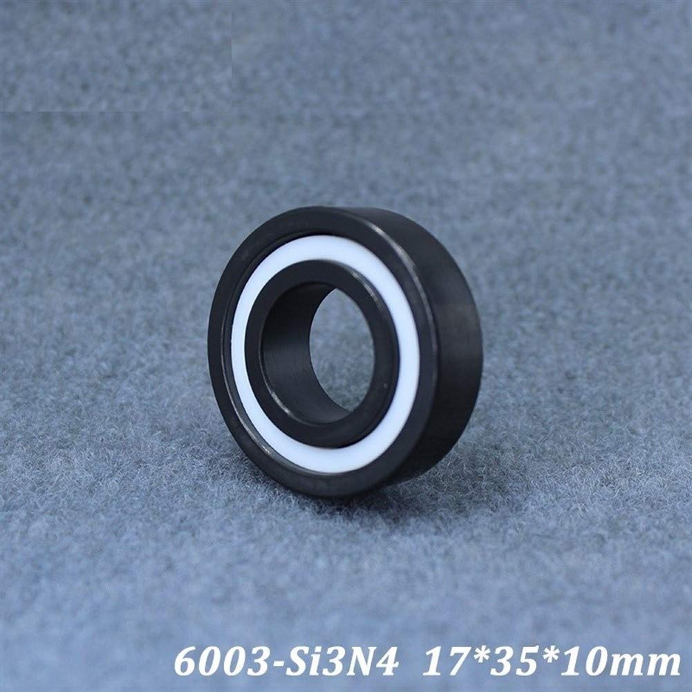 6003 6003CE Cojinete de cerámica Completo 17 * 35 * 10 mm Si3N4 Material Todos los rodamientos de Bolas de cerámica de nitruro de silicio