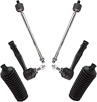 Vista 16 de TRQ Kit de dirección interior y exterior para lado del conductor y del pasajero delantero, con cremallera de dirección y fuelle de piñón compatible