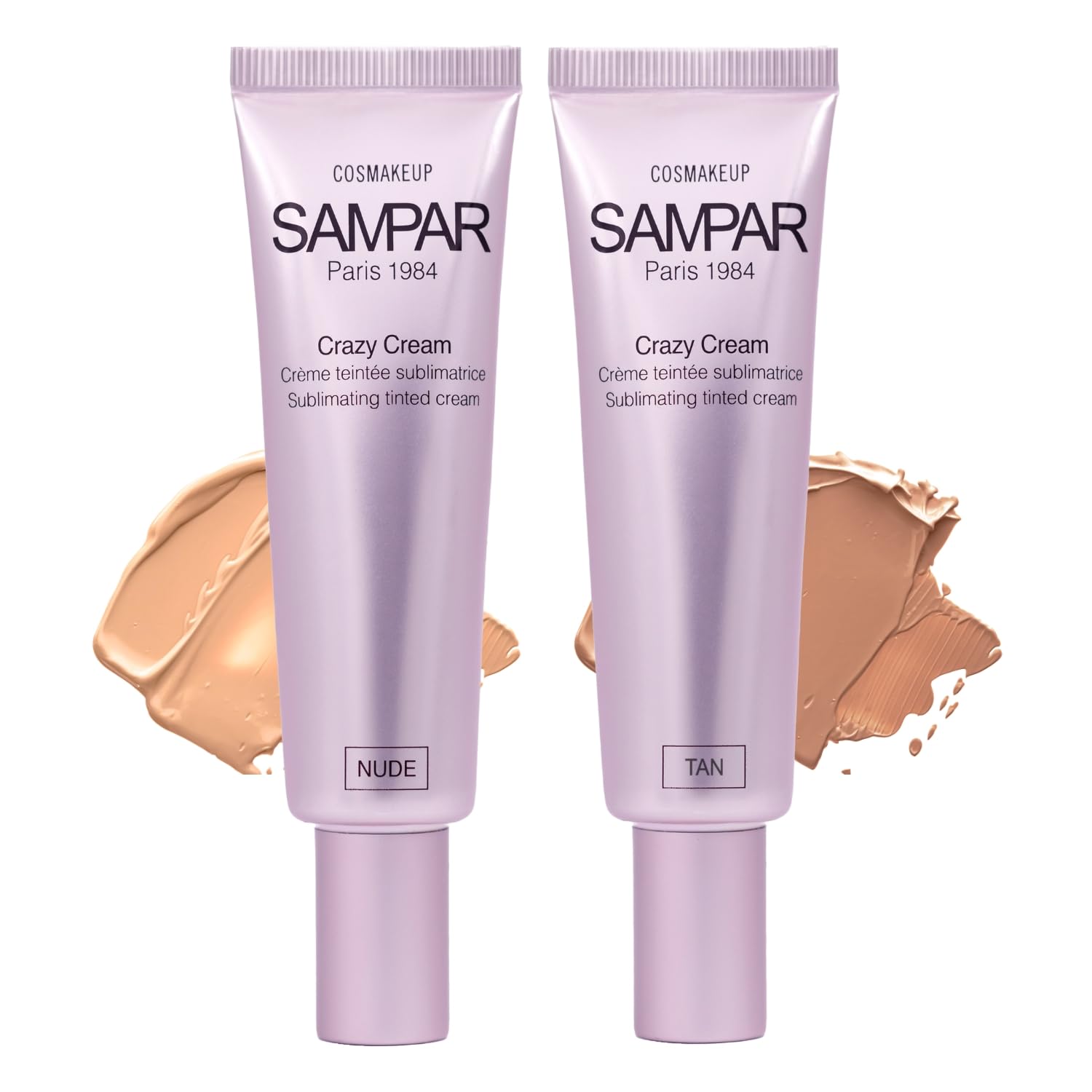 SAMPAR　クレイジークリームヌード　２本 Amazon.com: Sampar Crazy Cream Nude - Self-Tanning Cream for