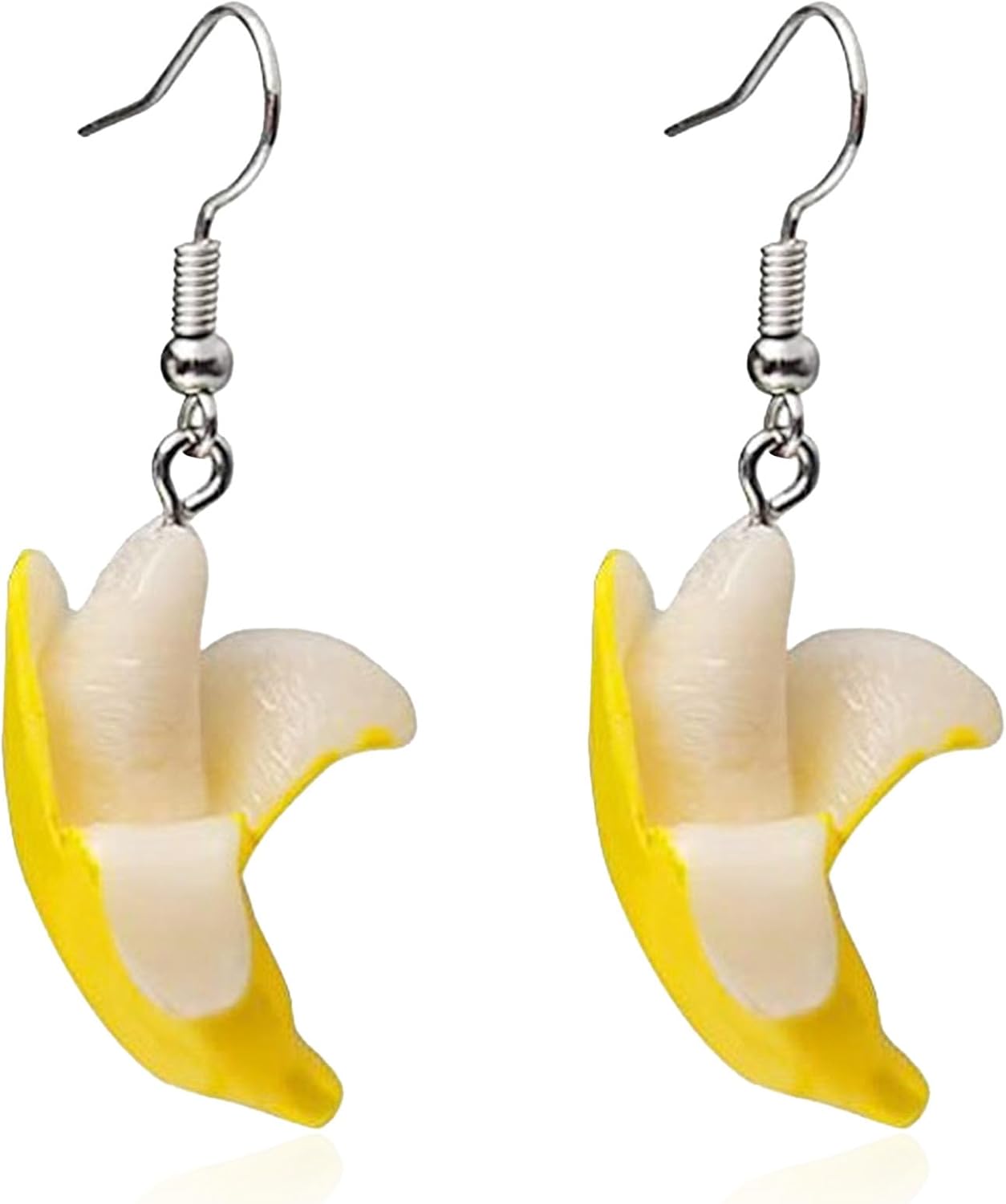 3D Cute Resin Lifelike Fruit Earrings for Women Simulated Food Banana Strawberry Dangle Drop Earrings Jewelry Gifts