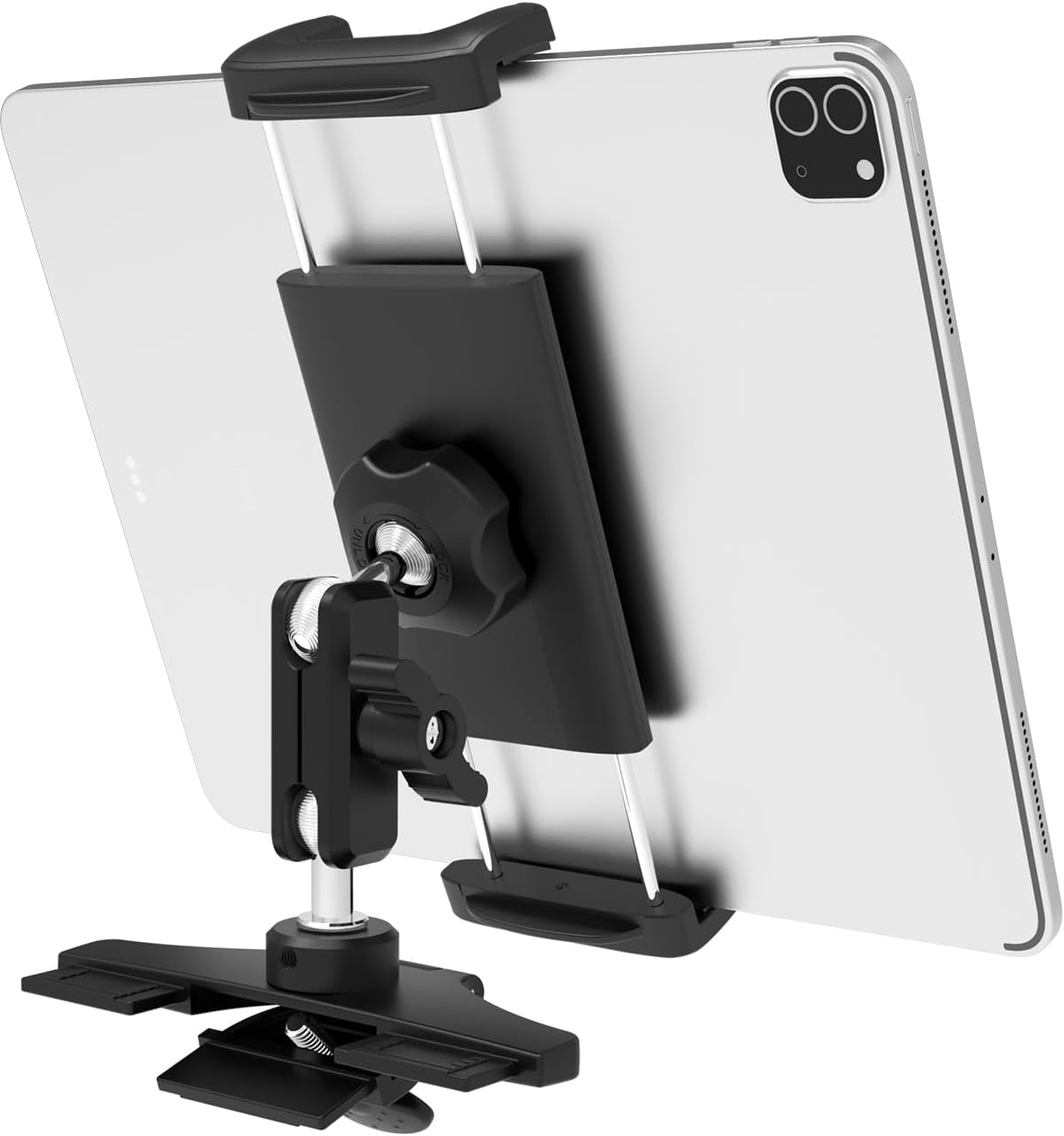 Metal CD Slot Tablet Mount for Car, Fit for 4-13" iPad & Phone | Metal Arm, Adjustable 360° Rotating, Sturdy CD Slot Mount, Fit for iPad Pro Air Mini, iPhone, Galaxy Z Fold, Galaxy S26/25/24