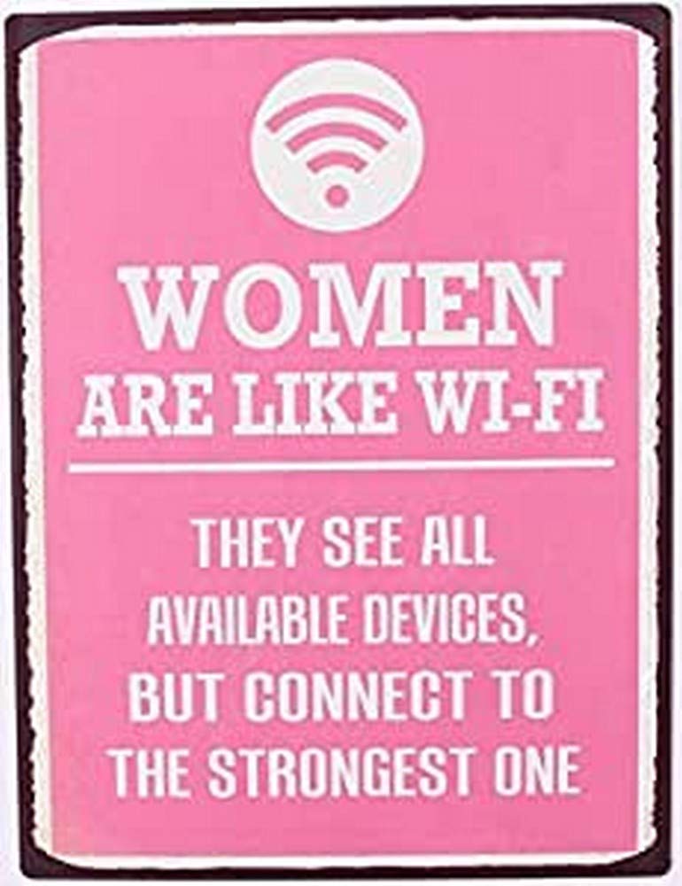 Sign - Women are like WI-FI....