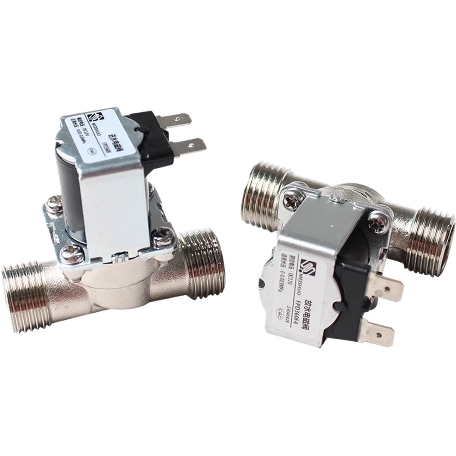 Tbbqswpvk 12V High Temperature Water Dc Dn15 G1/2 Brass Solenoid Valve Normally Closed Water Inlet Switch With Filter