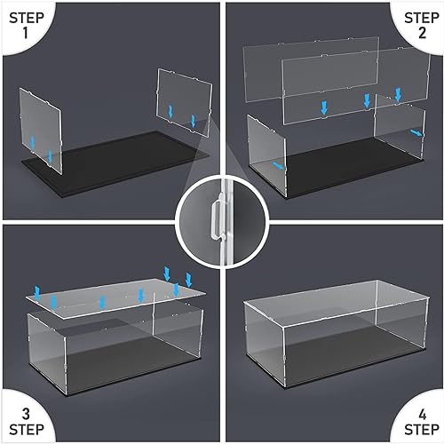 Miniatura 6 de Vitrina de acrílico transparente engrosada para Lego 75325 coleccionables, caja transparente de autoensamblaje, gran protección a prueba de polvo