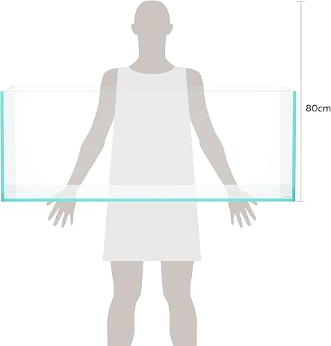Miniatura 20 de LANDEN Tanque de acuario de hierro bajo sin borde de 25C de 3.7 galones, 9.84 x 9.84 x 9.84 pulgadas de alto, 0.197 in de grosor con alfombrilla