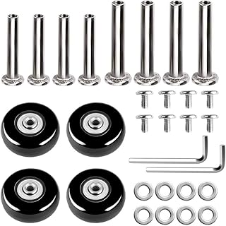 VICASKY Rodízios De Plástico Rodas de Substitui??o de de Viagem Rodízio de Borracha Rodas Giratórias Kits de Reparo de Rolamentos 4 Unidades Rodízios Giratórios