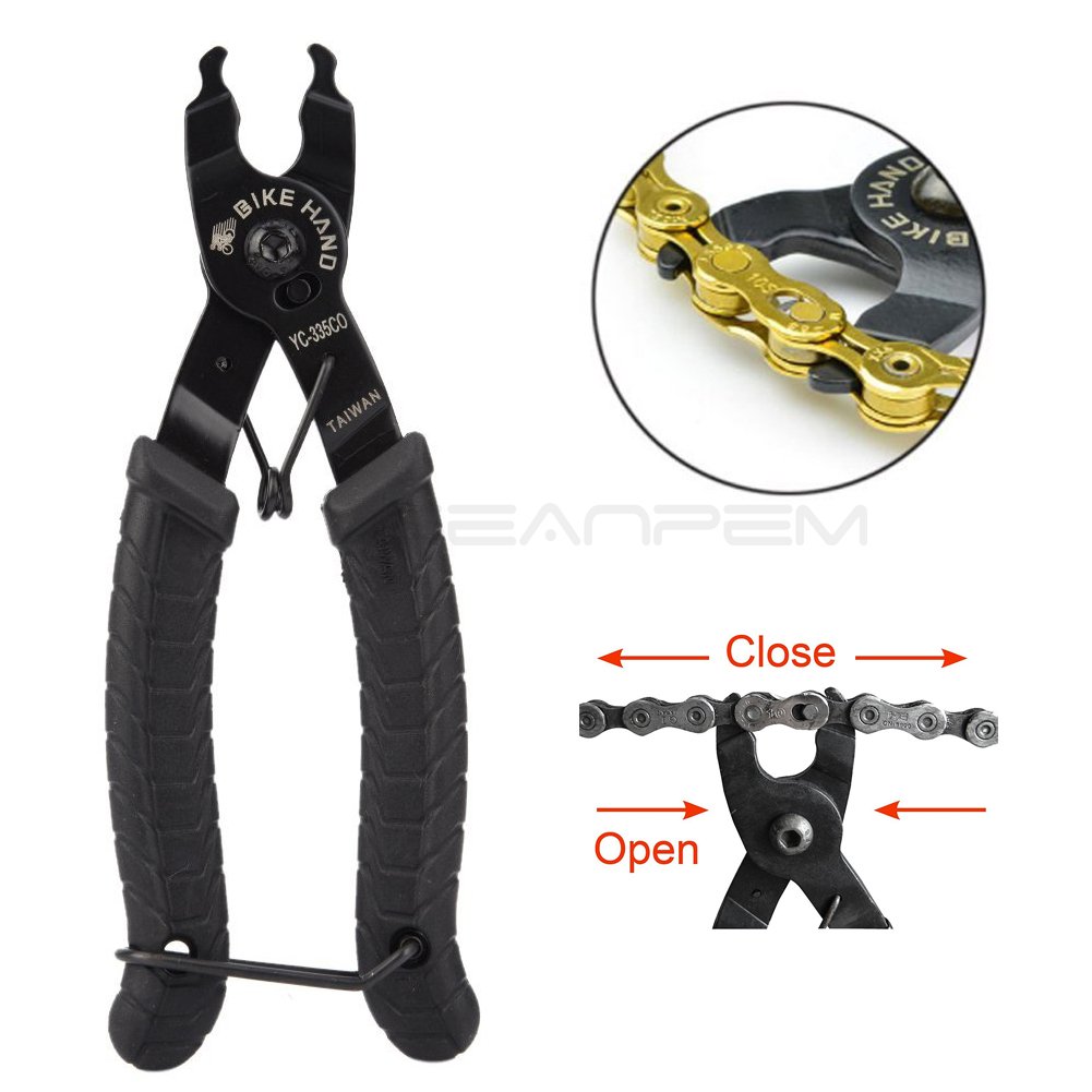 seaNpem Master Link Pliers Bicycle Chain Tool, Bike Repair Tools with Magic Buckle & Non-slip Handle, Spring Designemove Bicycle Chain, Bicycle Chain Closer Remover Connector Pliers Tool