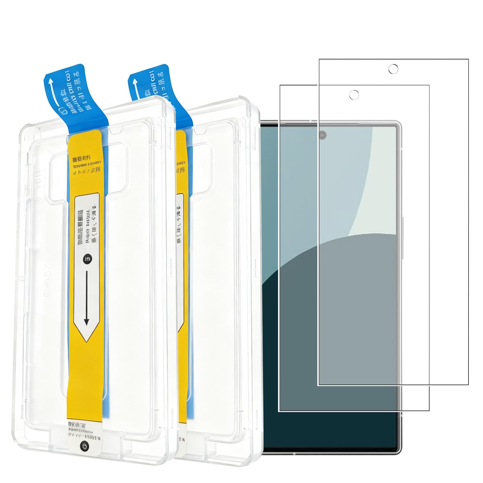 Sotarino ガラスフィルム AQUOS R9 / R10 対応 2枚 ガイド枠付き 自動吸着 気泡防止 硬度9H 耐衝撃 強化ガラス アクオスセンス R10 用 保護フィルム