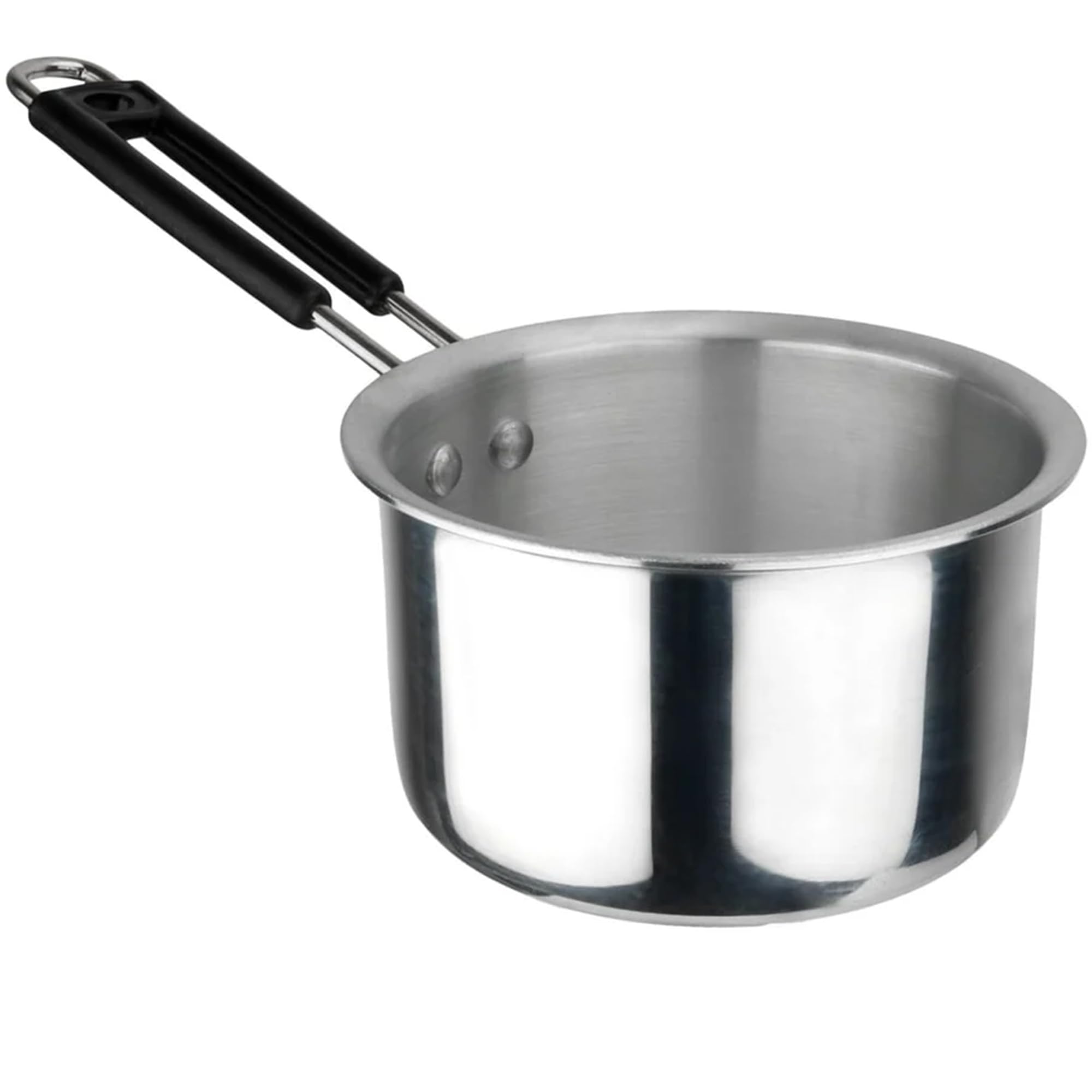IDEAL PRIME Heavy Duty Aluminium Saucepan 1.5 Liter Medium Size with Easy Grip Steel Silicone Handle Durable Alu Milk Pan Tea Pan Tapeli Patila Donga Cookware Pack of 1 1
