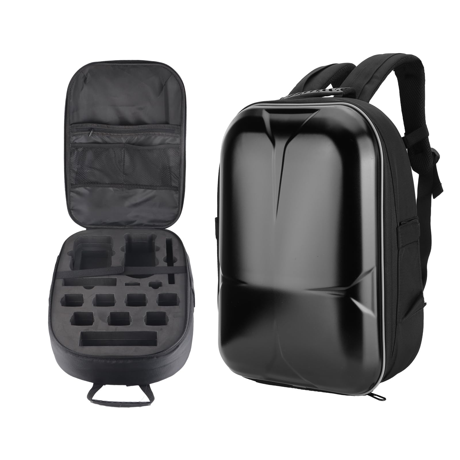 Acouto Mochila Rígida Impermeable Antigolpes Bolsa de Almacenamiento para Air 2S/Air 2 Drone Trasera Hecha y EVA de la Cual y Hecha ABS Mochila Rígida para MavicHardshell