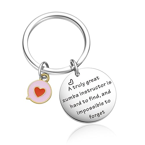 Zumba Themed Gifts for Coach - Instructor Going Away Keychain