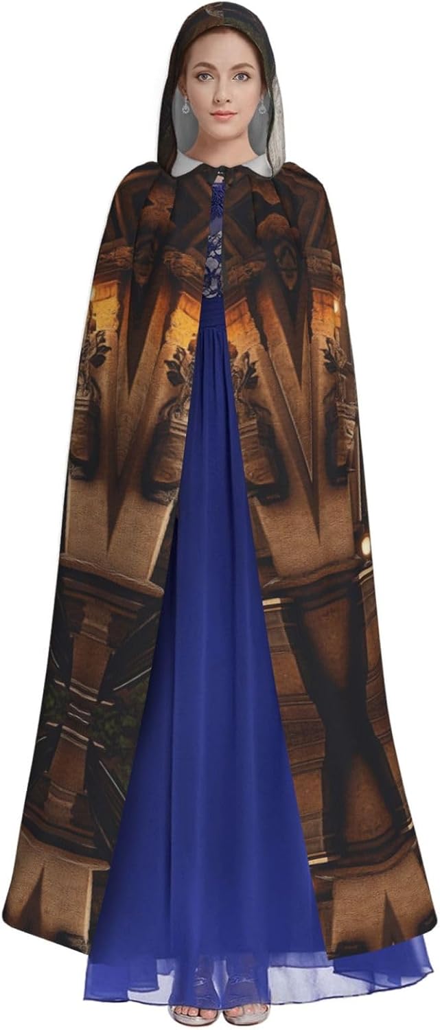 Portrait of an Owl Unique Darkness Poncho Shawl - Customizable Wearable Blanket for Women, Perfect Halloween Costume Accessory, Knight, Akatsuki, and More