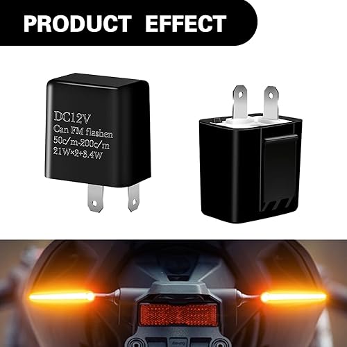 Miniatura 6 de 4 relés intermitentes para automóvil, DC12V de dos pines LED de frecuencia ajustable, relé de señal de giro de frecuencia ajustable, dispositivo de
