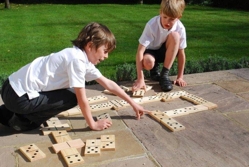 TickiT 74770 Wooden Dominoes Set, Black, 15cm x 7.5cm x 1.5cm - Image 3