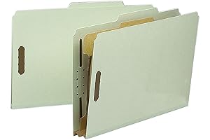 100% Recycled Smead Premium Pressboard Classification File Folders aid Organization