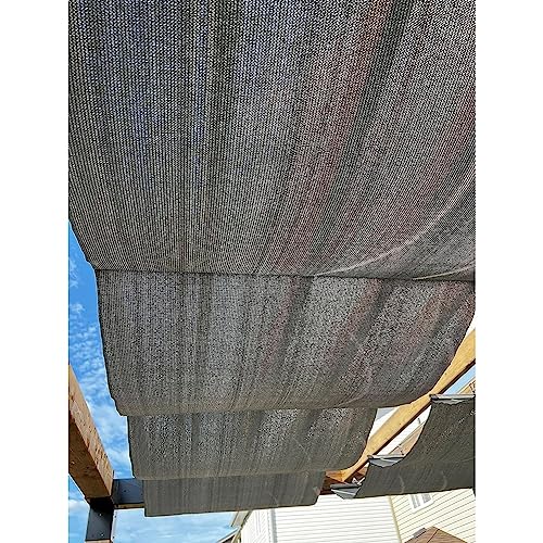 Auvent rétractable Wave Shade Cover café 0,5x6m pour terrasse - 5