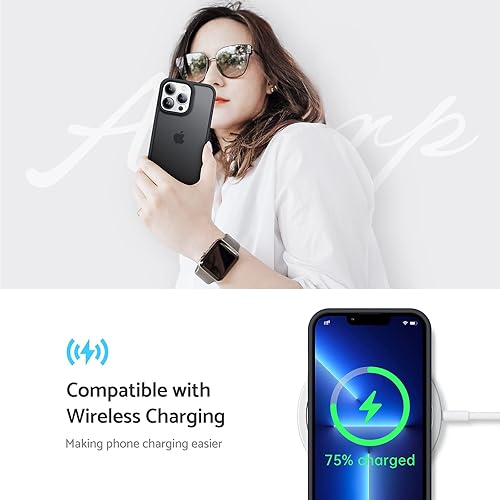 Miniatura 6 de Anqrp Funda diseñada para iPhone 13 Pro, compatible con carga inalámbrica Funda delgada de silicona suave antiarañazos para iPhone 13 Pro de 6.1