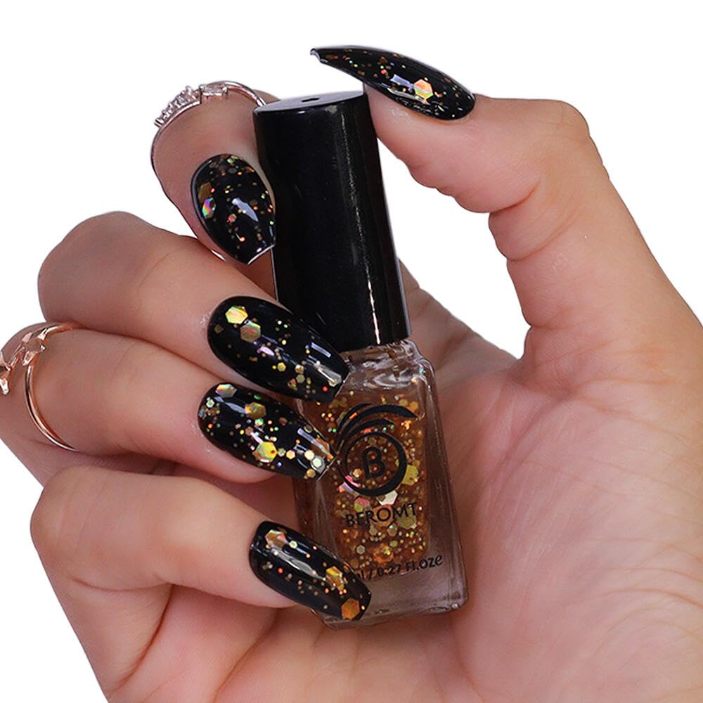 HEXA HOLO CHUNKY SUNNY SEAHORSE NAIL POLISH - BNP 224, GLITTER NAIL POLISH-image-17