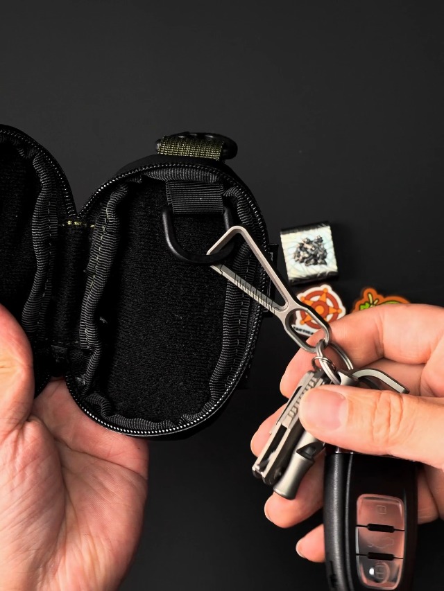 Portafoglio Tattico EDC Minimalista: Borsa Da Vita Nylon Leggera Per Cellulare, Chiavi E Documenti