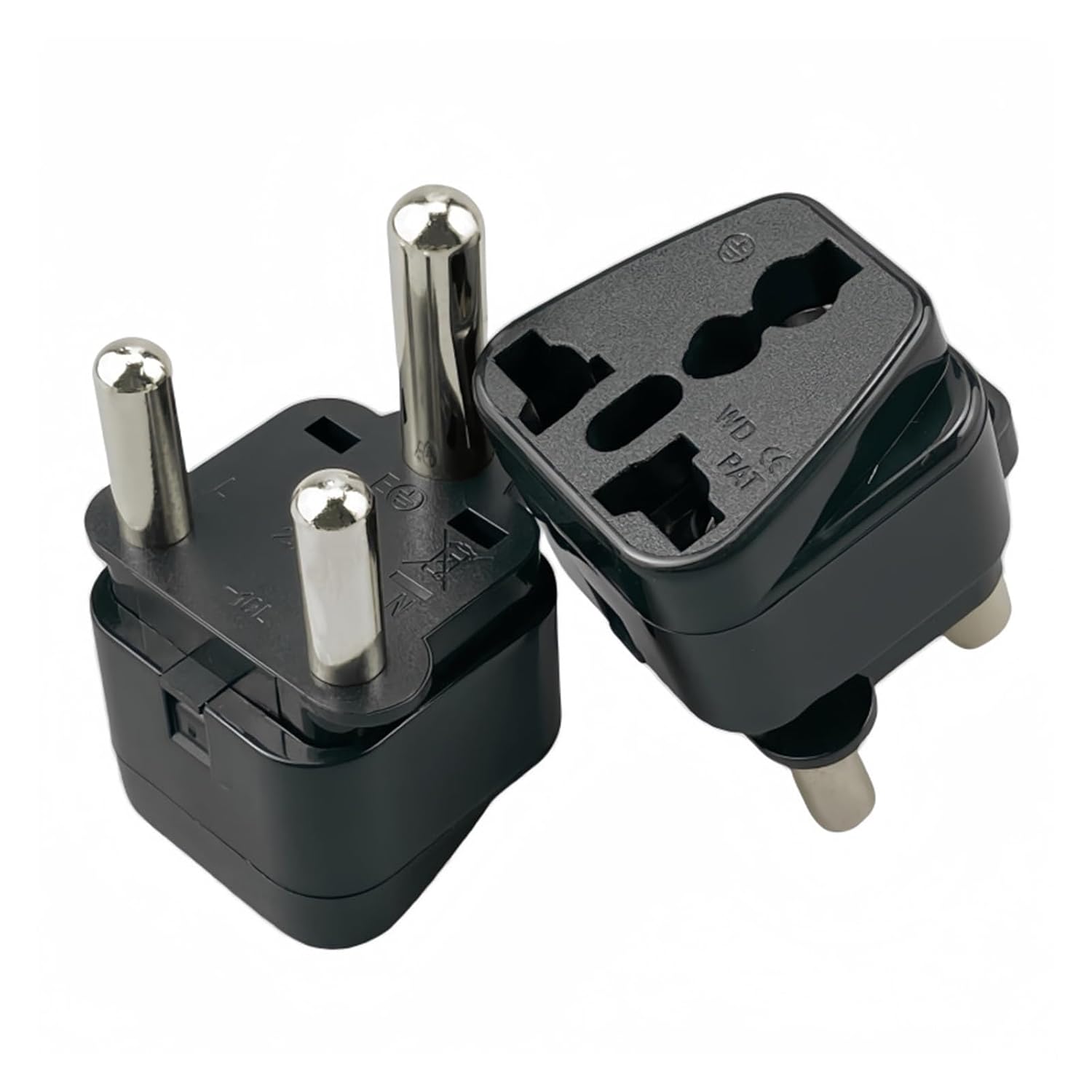 15A AC250V M-Type Large Round 3-pin India Conversion Power Adapter(WD-010L White)