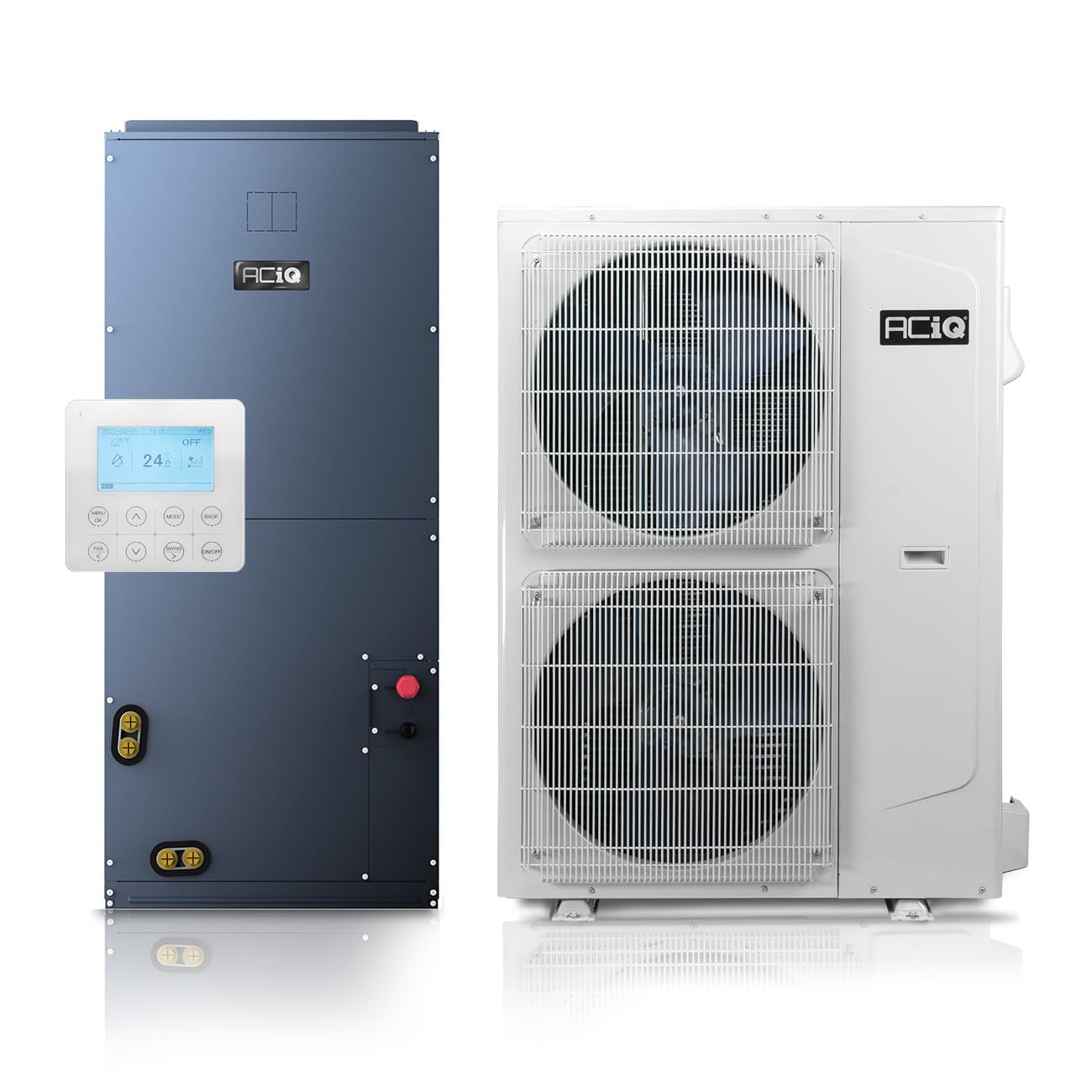 ACiQ Essentials 5 Ton 16 SEER2 Central AC Heat Pump System, 15kW, 30' Kit