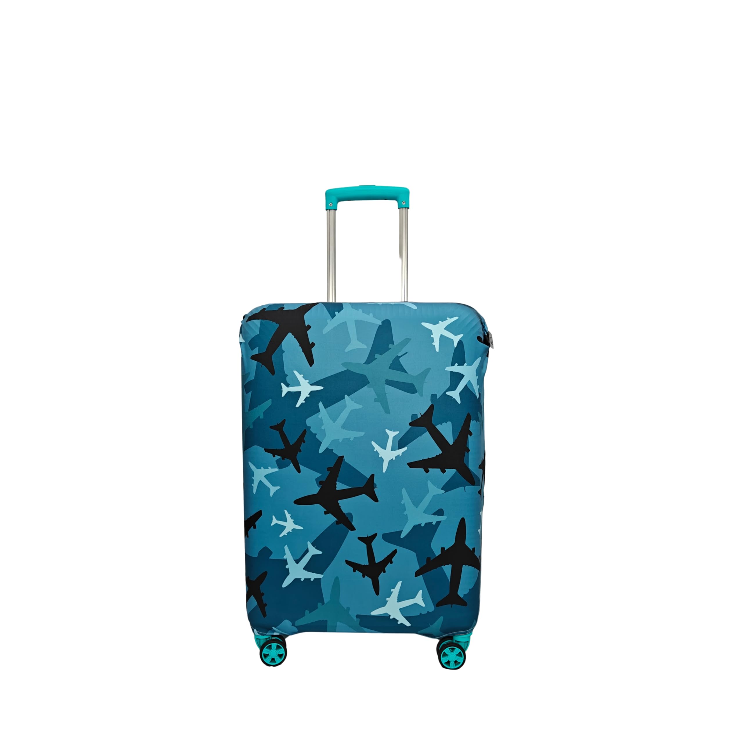 Krutiwasa Printed Travel Luggage Cover for Suitcase | 20 inch =55cm,Small, Fits 20-22 inch Bag | Scratchproof Trolley Bag Protector | Dustproof, Washable Travel Cover | Multi Plane Printed Cover