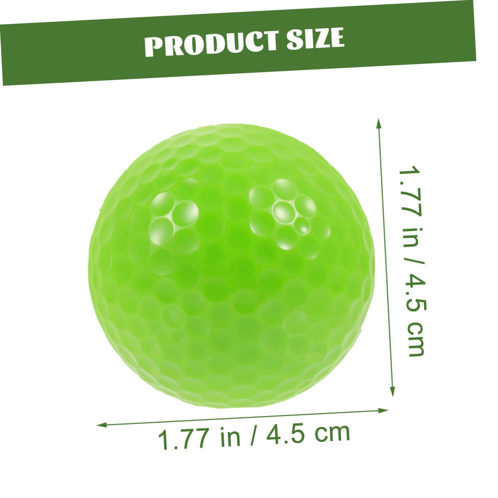 Abaodam 5pcs Wear Resistant Golf Training Balls Professional Colored Practicing Balls for High Elasticity for Backyard Putting Practice Accuracy Arm Strength