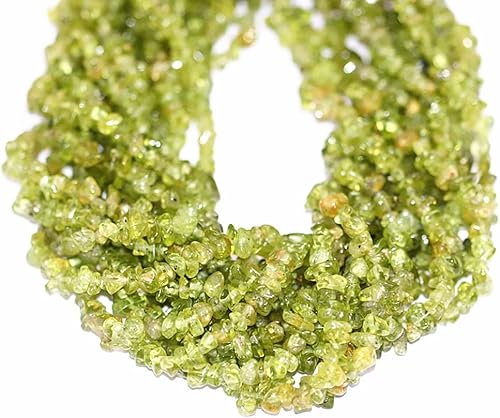 Miniatura 5 de Cuentas sueltas de peridoto verde natural de 0.197-0.315 in, cuentas semipreciosas para hacer joyas, suministros de manualidades hechas a mano, 1