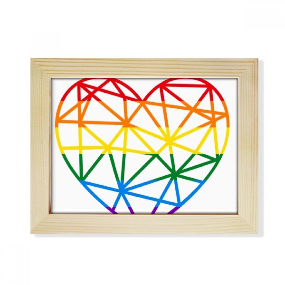Marco de fotos de madera LGBT de corazón, el regalo ideal para parejas y aniversarios