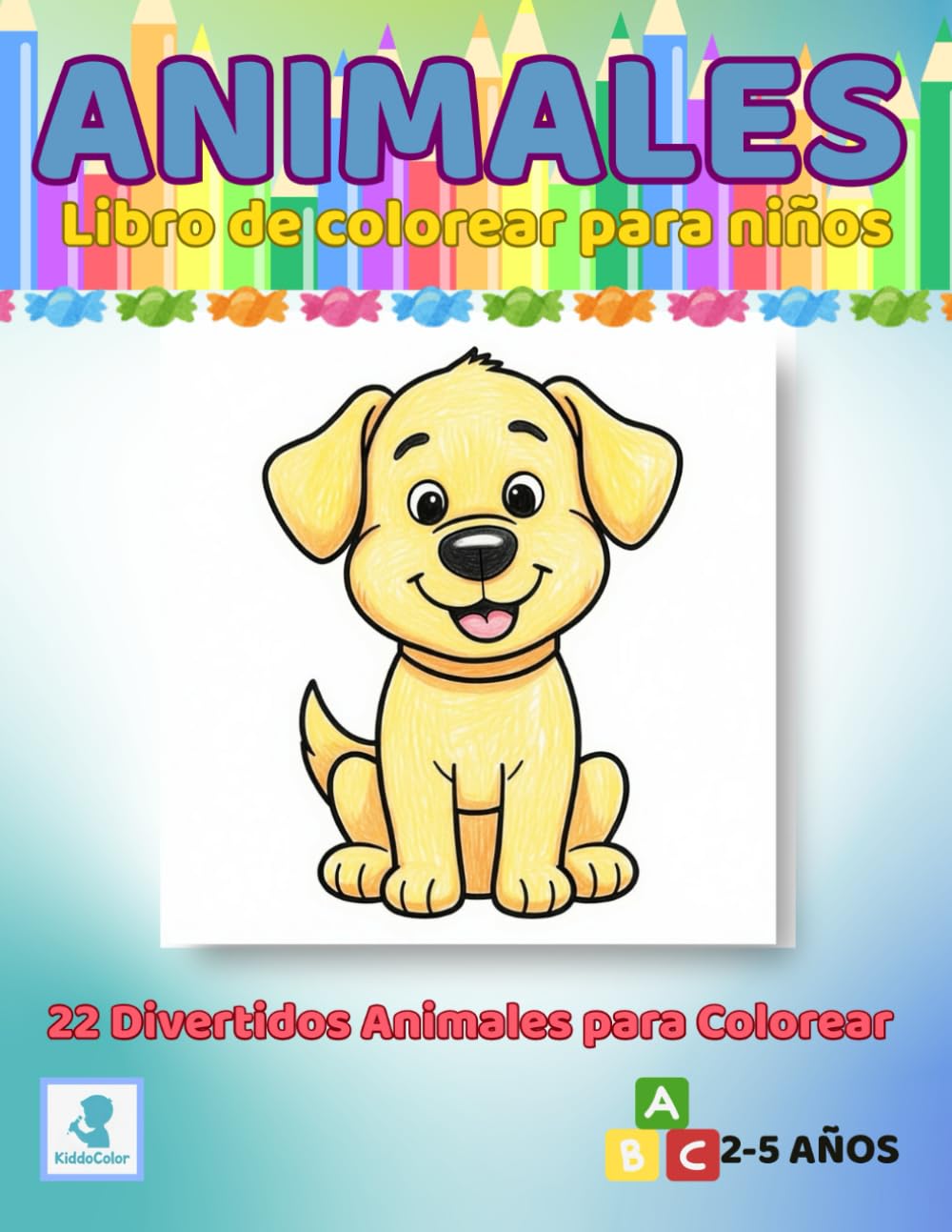 ANIMALES: Libro de Colorear para Niños