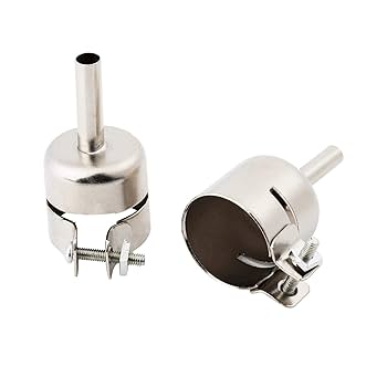 7Pcs 35mm Stainless Steel Heat Gun Nozzles Kits For Hot Air Gun Soldering Station Nozzle Tool Heat Gun Nozzle Attachments