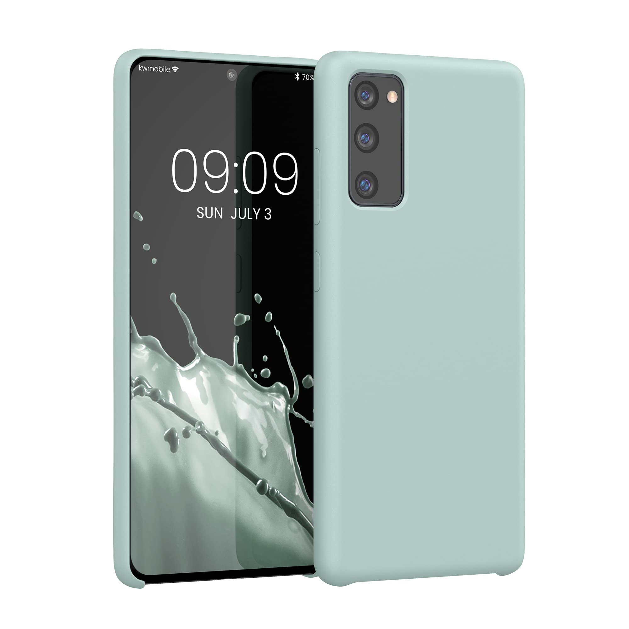 Kwmobile Cover Per IPhone 13 - Custodia In Silicone TPU Morbido, Colore Menta Freddo, Protezione Antigraffio E Antiurto, Sottile E Leggera - 2