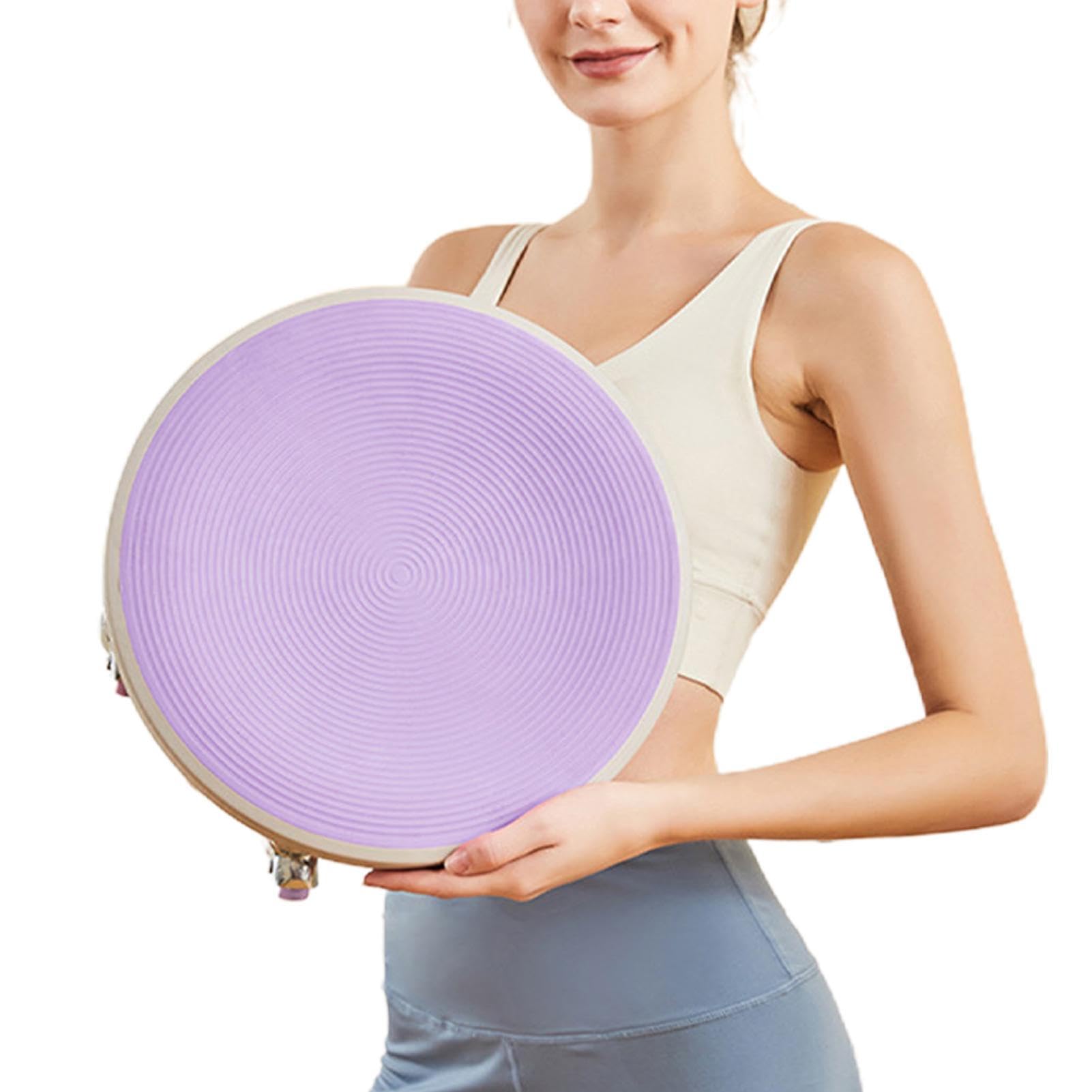 Disco abdominal, rodillo de entrenamiento abdominal, giratorio 360, 6 ruedas, estimulador muscular con alfombrilla para rodillas, dispositivo de fitness para glúteos, abdomen, espalda | 6 ruedas, estimulador muscular con alfombrilla para rodillas, disposi