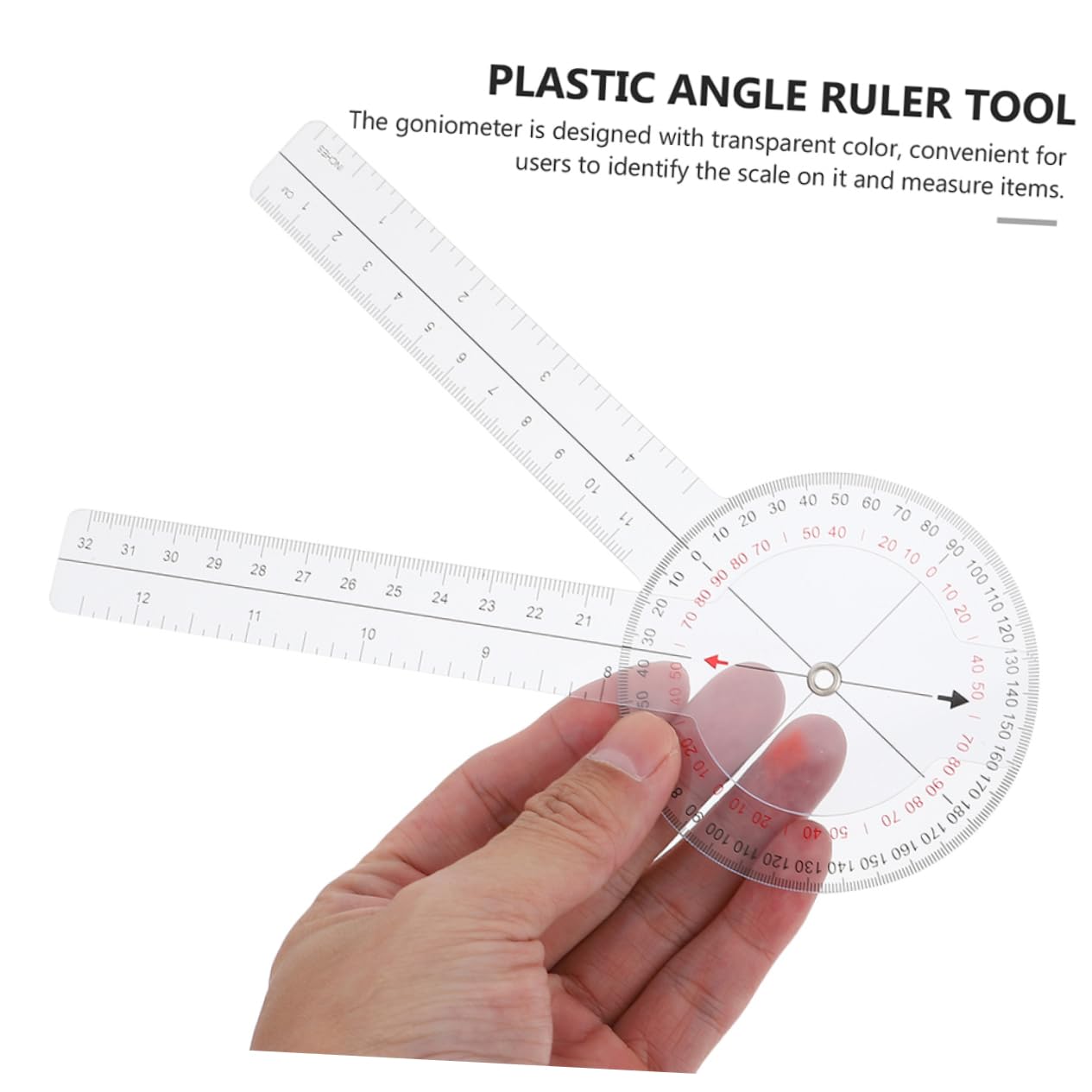 Goniomètre de Mesure 8 Pouces, Règle D'angle Rotative