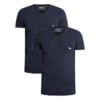 Emporio Armani 2-Pack T- Shirt V Neck Essential Core Logoband