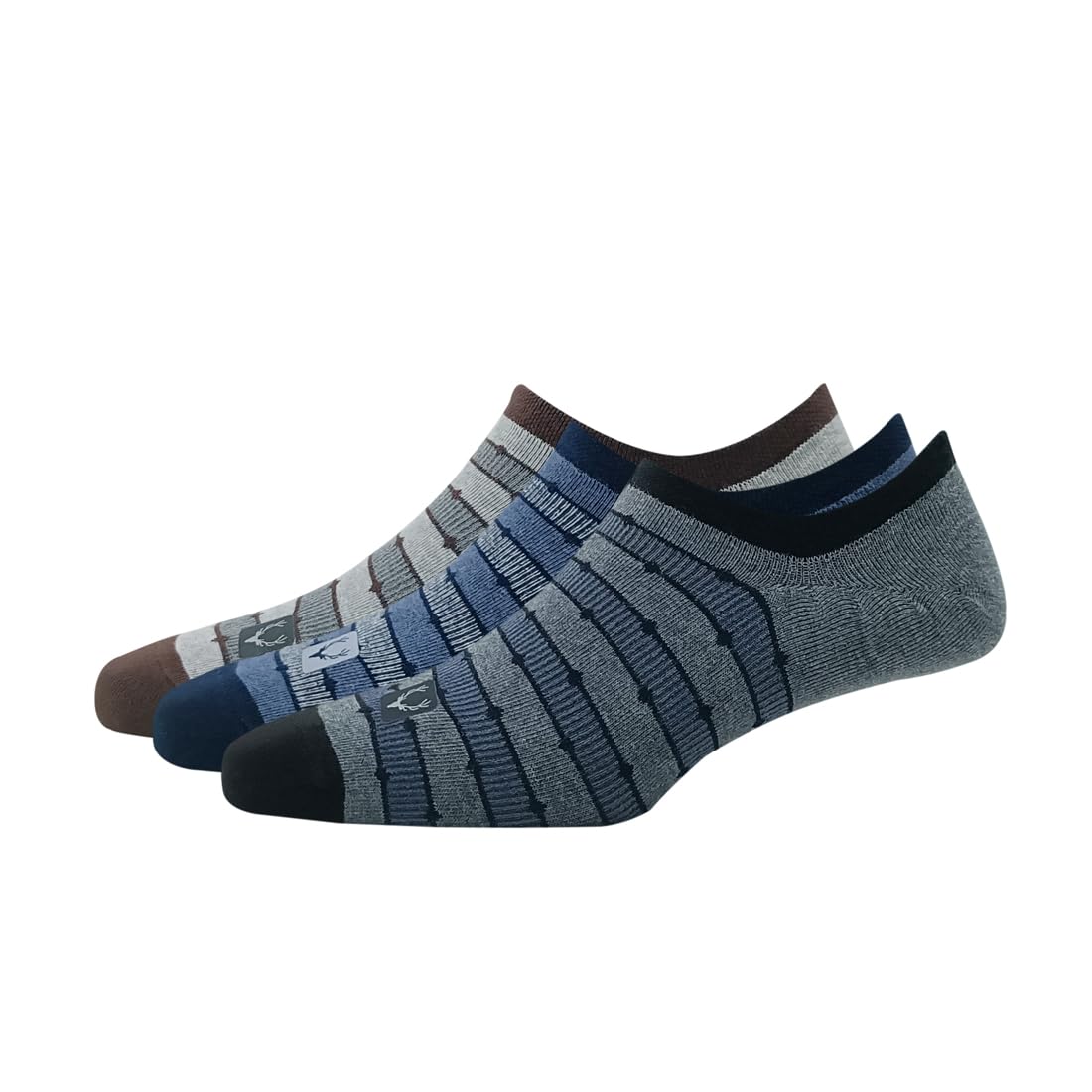 Men's Cotton Ankle Length Socks (Pack of 3) - Light Grey Melange, Denim Melange, Anthra Melange-image-19