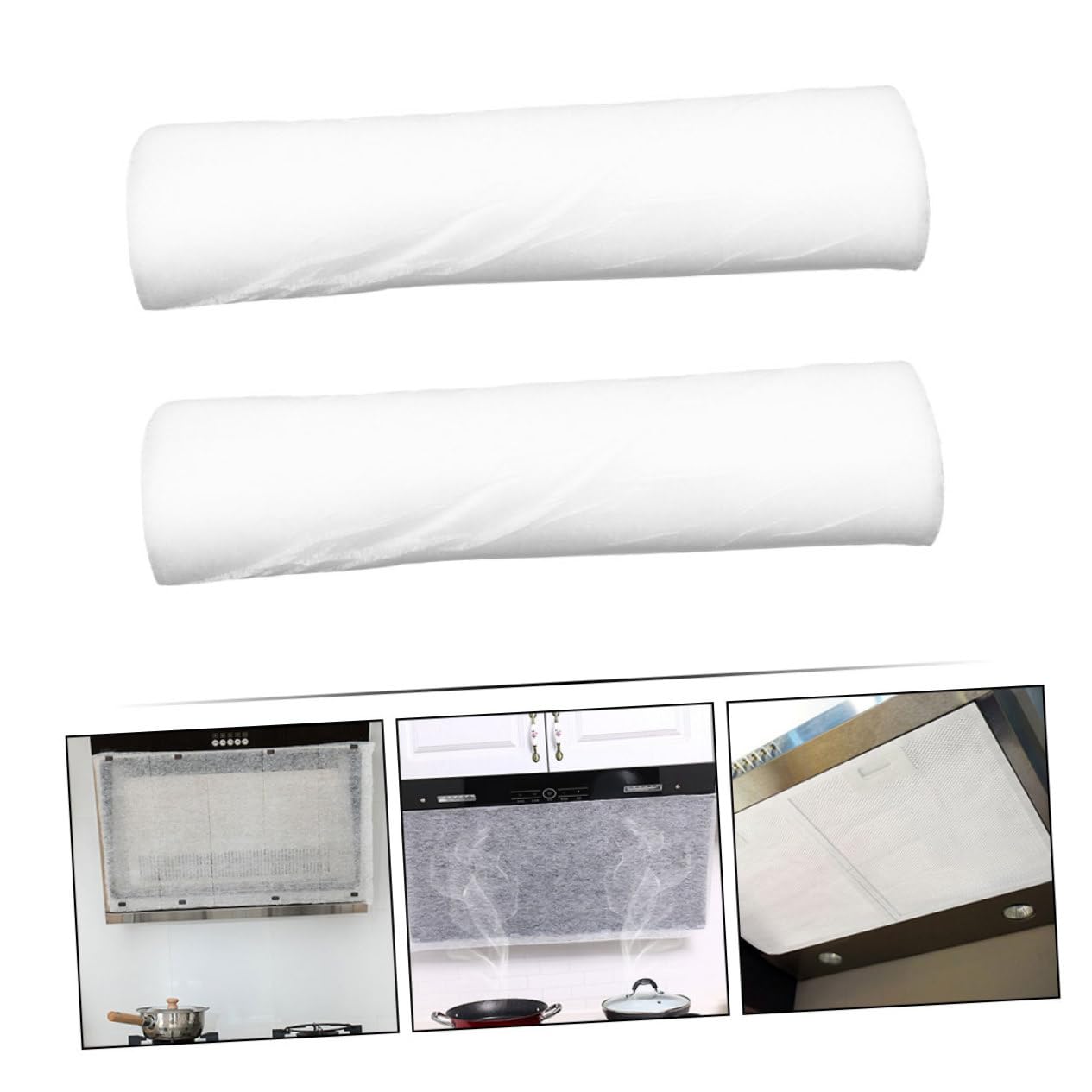 Angoily 3 Juegos Campana Extractora De Cocina Filtro De Campana Extractora Filtro De Café Gas Absorbe Aceite Papel De Para Ventilador De Cocina Extractor De Aire 2 Rollos * 3