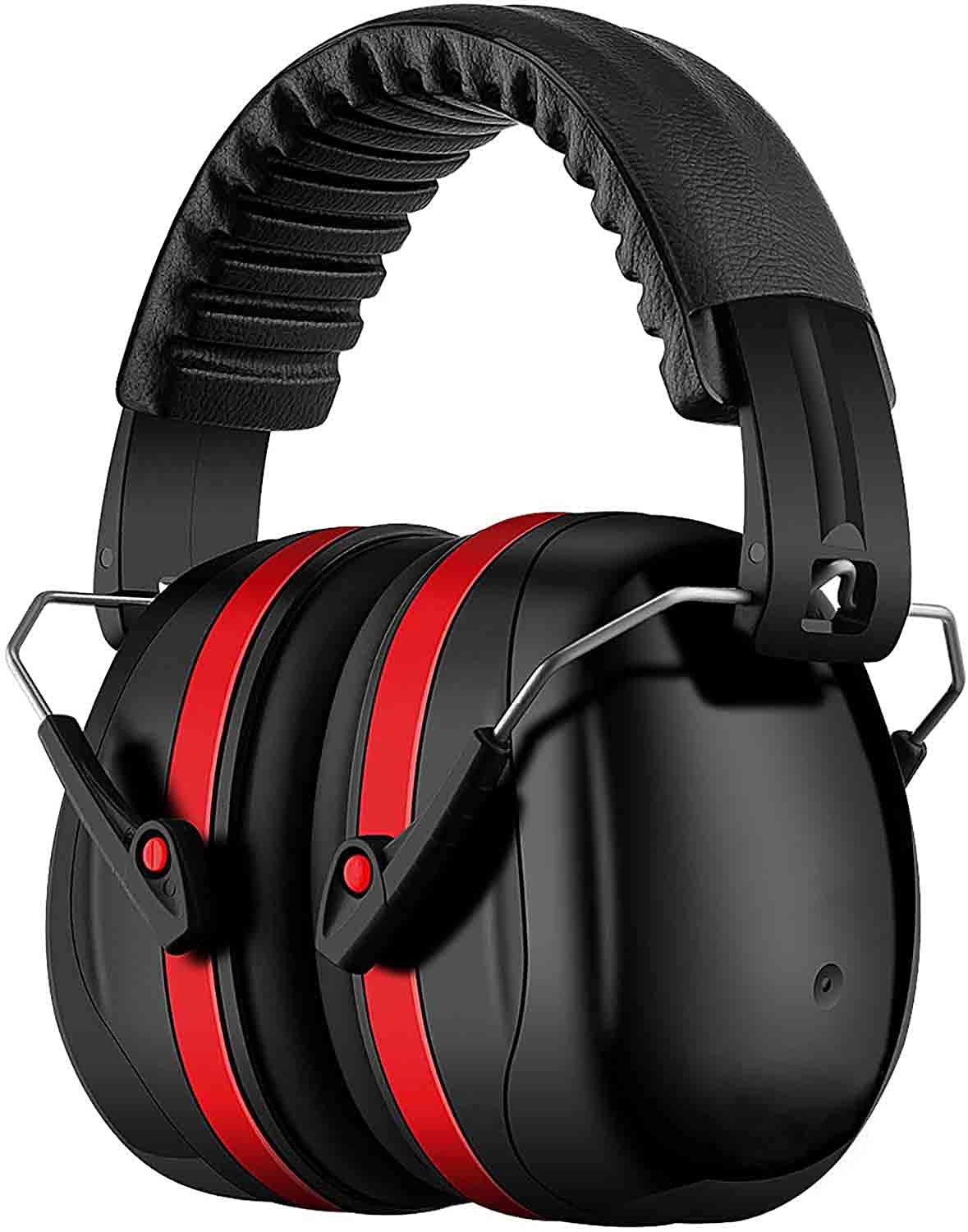 Yankuirui Red Ear Protection For Shooting Snr 34Db Safety Ear Defenders Muffs Ear Protectors Provide Hearing Protection (Red)
